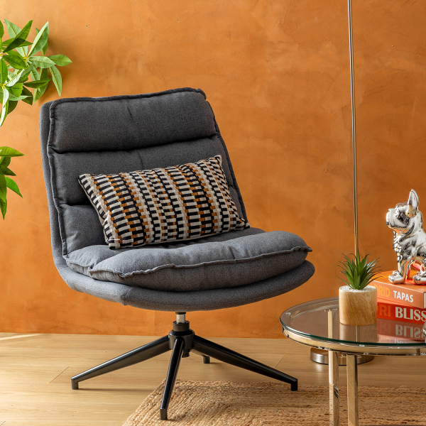 Περιστρεφόμενη Πολυθρόνα (64x74.5x87) A-S Harper Grey 207310B