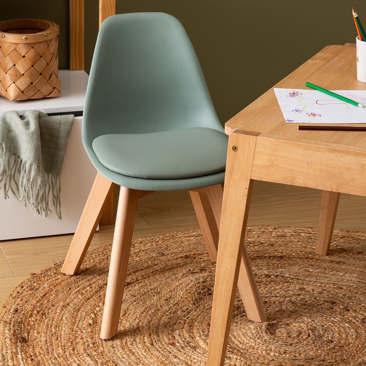 Spitishop Παιδική Καρέκλα (55x31x38.5) A-S Baya Green 205840C