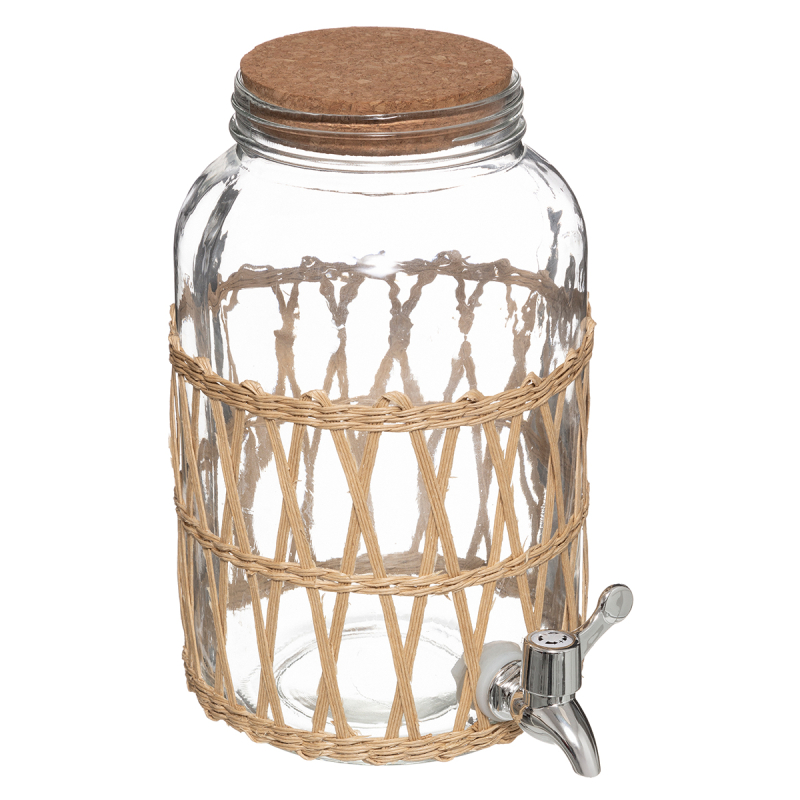 Βάζο Γυάλινο Με Βρυσάκι 3.3lt S-D Indonesie 154837