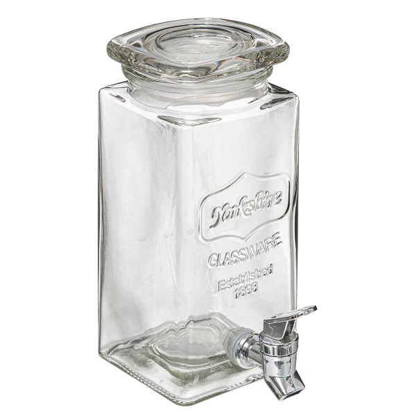 Βάζα Γυάλινα Με Βρυσάκι & Βάση (Σετ 3τμχ) 1.5lt S-D Modern 154873