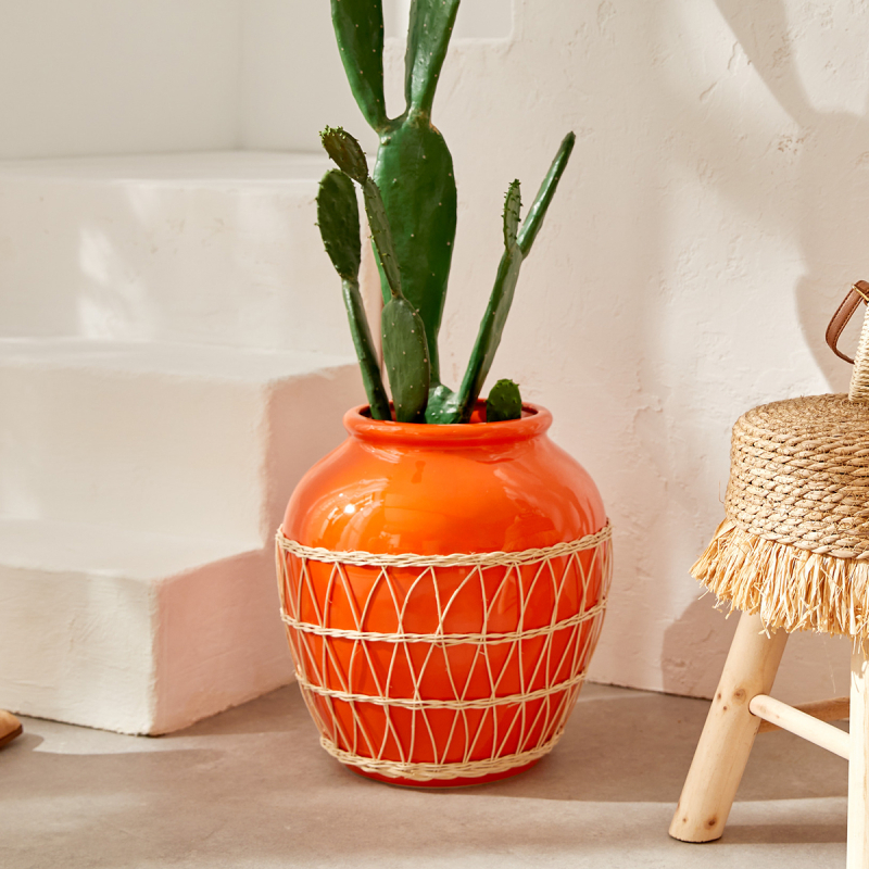 Διακοσμητικό Βάζο (Φ33x33.5) A-S Yucatan 206518 Orange