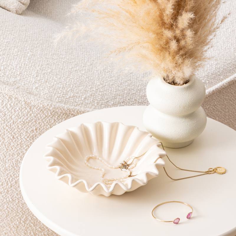 Διακοσμητικό Μπωλ (Φ18x4.8) A-S Wild Romance 206118 Blanc