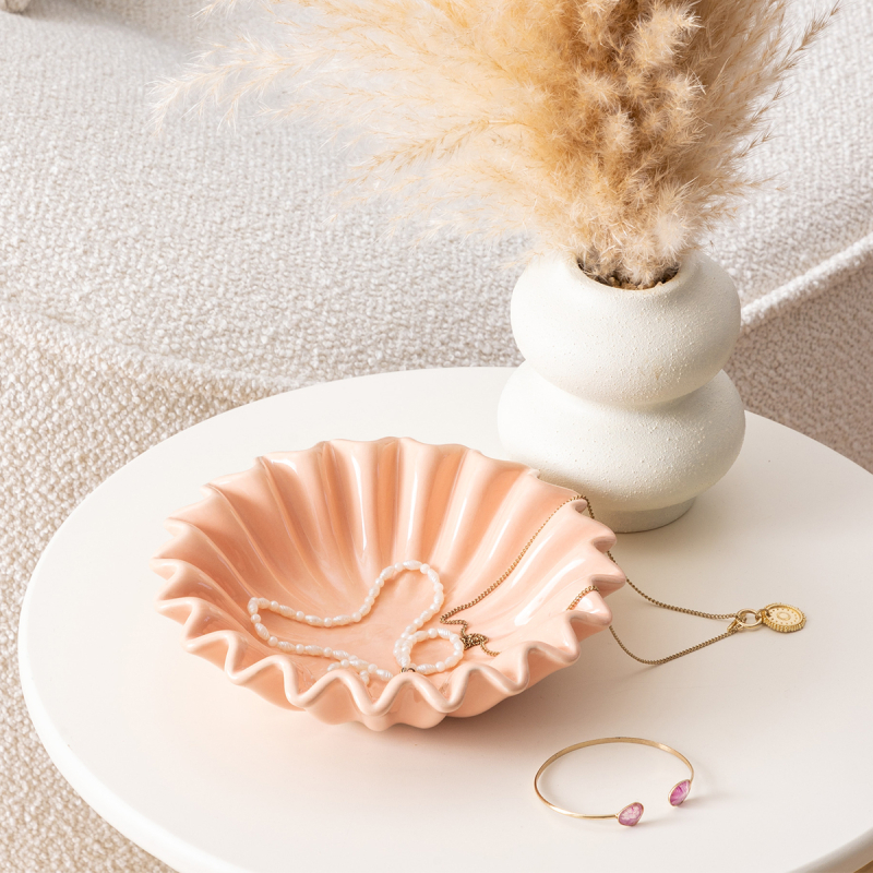 Διακοσμητικό Μπωλ (Φ18x4.8) A-S Wild Romance 206118 Peche