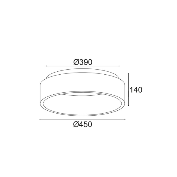 Φωτιστικό Πλαφονιέρα LED 3 CCT Aca Apollo BR81LEDC45WHCCT White