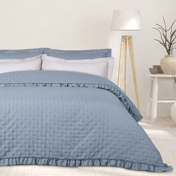 Κουβερλί Υπέρδιπλο (220x240) Das Home Happy Iron Free 9657 Blue