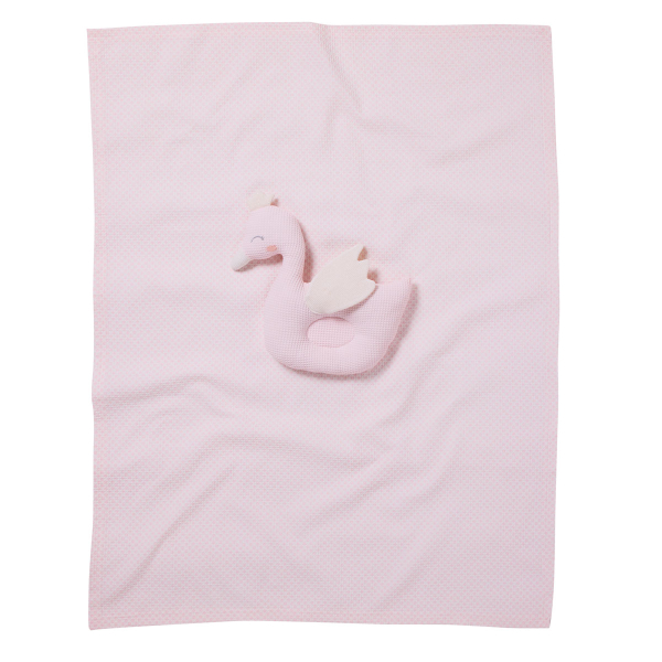 Κουβέρτα Πικέ Αγκαλιάς (75x100) + Λούτρινο Das Home Baby 4956 Pink