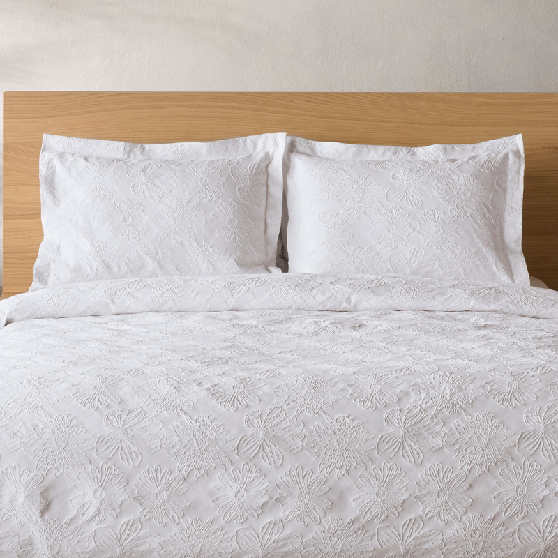 Ζεύγος Μαξιλαροθήκες Oxford (50x70) Kentia Serenity Soliman 00 White