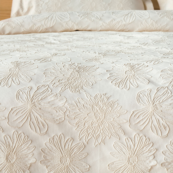 Κουβερτόριο Υπέρδιπλο (230x260) Kentia Serenity Soliman 12 Ecru