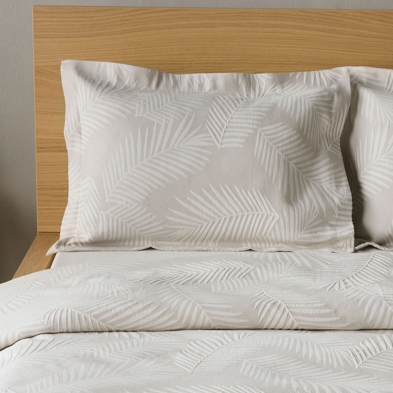 Ζεύγος Μαξιλαροθήκες Oxford (50x70) Kentia Serenity Odyssy 26 Ecru