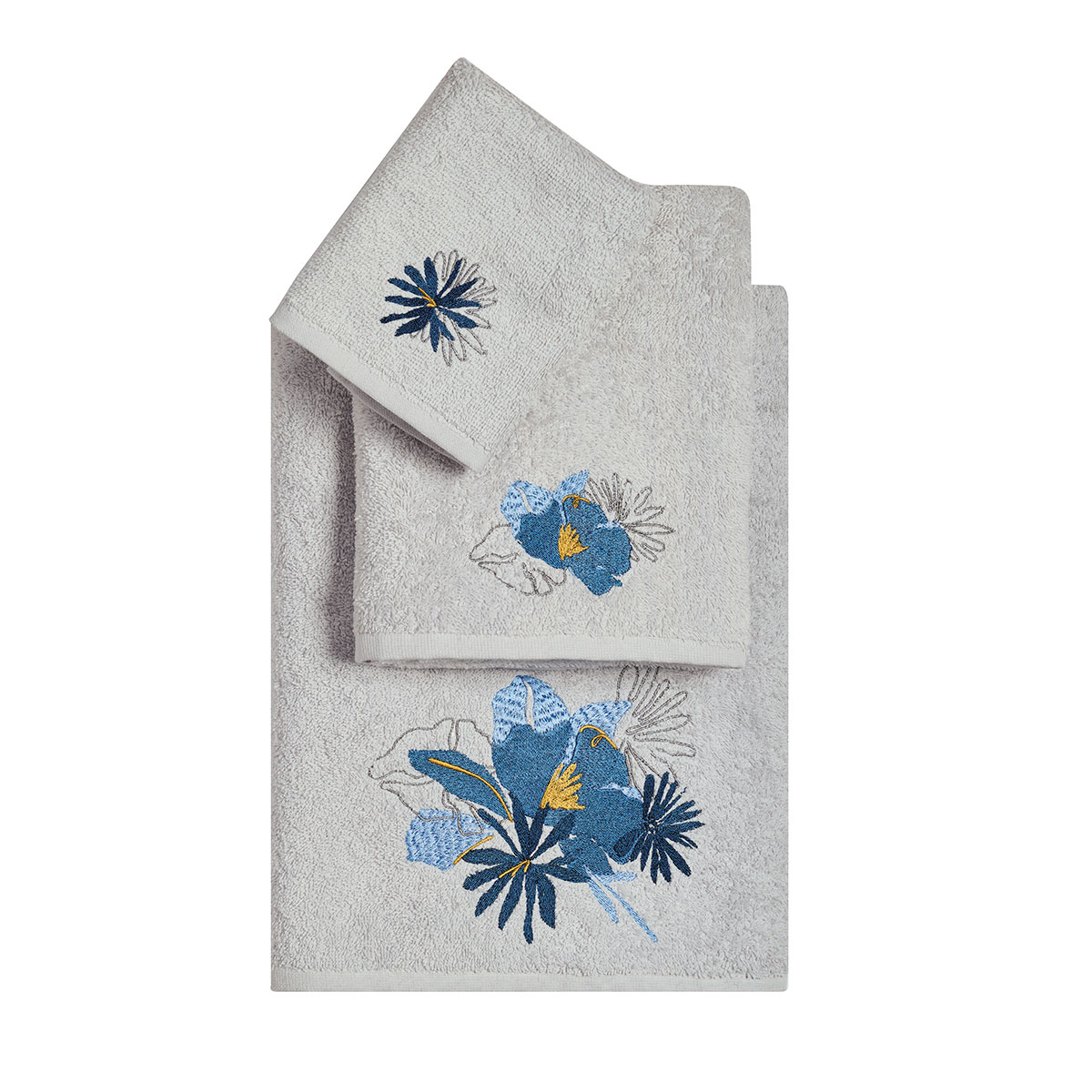 Πετσέτες Μπάνιου (Σετ 3Τμχ) Kentia Stylish Kaylani 450Gsm Home Λευκά Είδη Spitishop