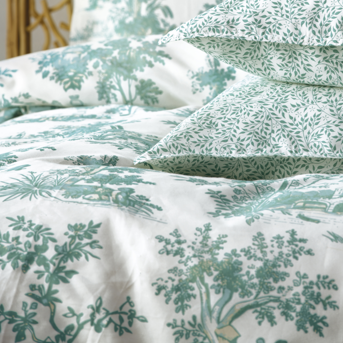 Κουβερλί Υπέρδιπλο (230X250) 2 Όψεων Kentia Stylish Toile 02 Green Home Λευκά Είδη Κρεβατοκάμαρας Υπέρδιπλα Spitishop