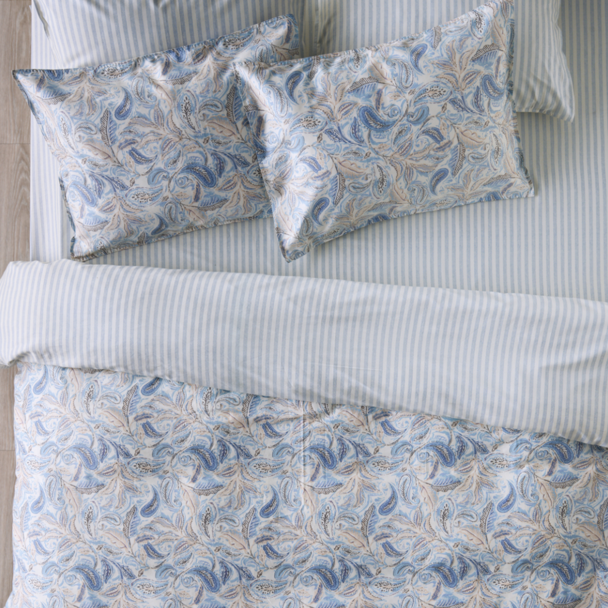 Σεντόνια King Size (Σετ) Kentia Stylish Saige 01 Blue φωτογραφία