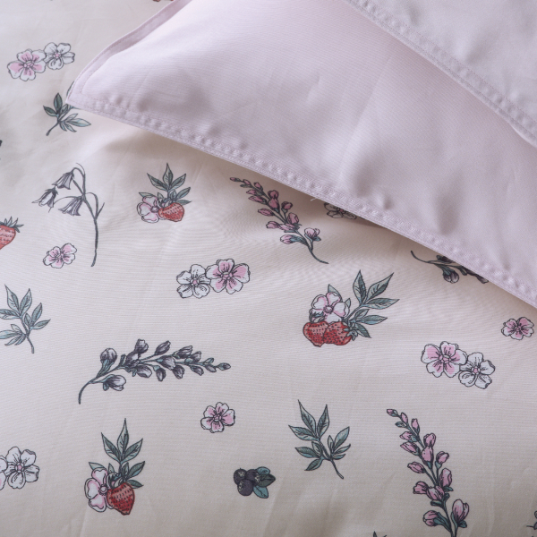 Κουβερλί Υπέρδιπλο (230x250) 2 Όψεων Kentia Stylish Frutilla 14 Pink