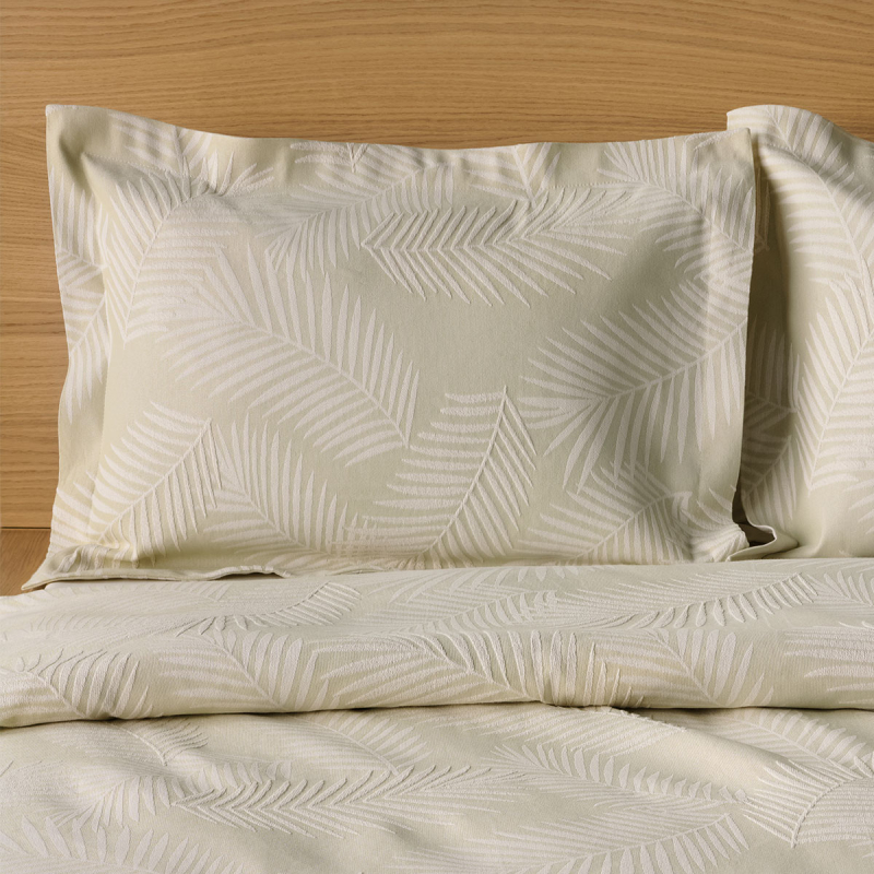 Ζεύγος Μαξιλαροθήκες Oxford (50x70) Kentia Serenity Odyssy 12 Beige