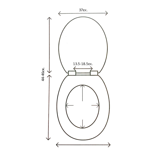 Καπάκι Λεκάνης (45.5x37) L-C Vitamine Taupe 1802155