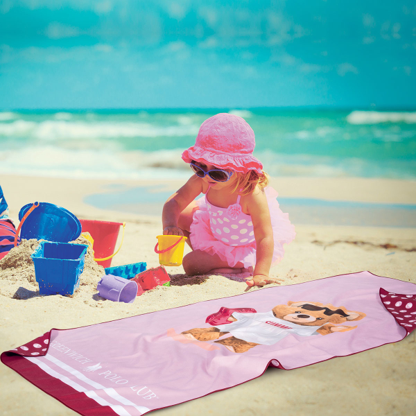 Παιδική Πετσέτα Θαλάσσης Microfiber (70x140) 2 Όψεων Greenwich Polo Club Junior 4039