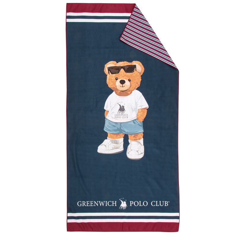 Παιδική Πετσέτα Θαλάσσης Microfiber (70x140) 2 Όψεων Greenwich Polo Club Junior 4042