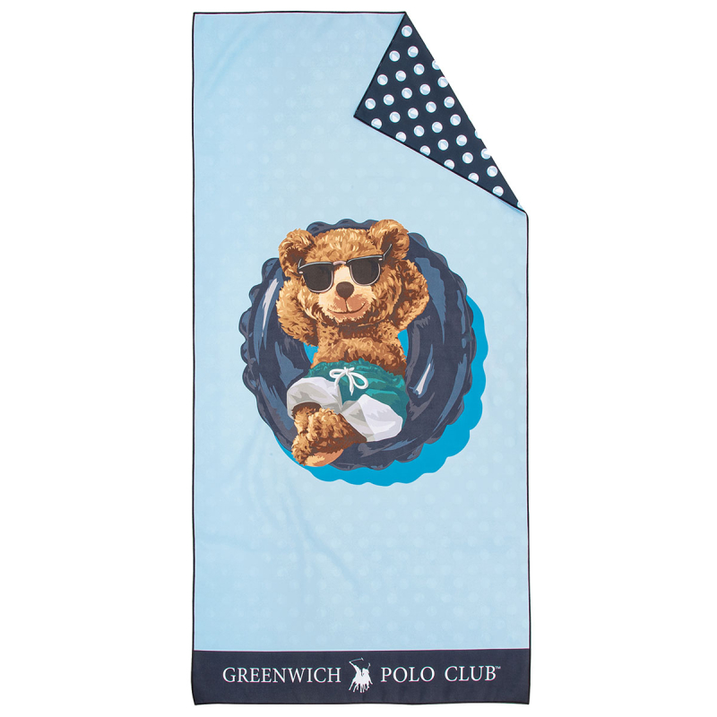 Παιδική Πετσέτα Θαλάσσης Microfiber (70x140) 2 Όψεων Greenwich Polo Club Junior 4043