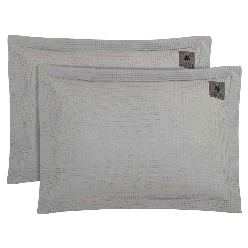Ζεύγος Μαξιλαροθήκες Καπιτονέ (50x70) Greenwich Polo Club 3496 Grey
