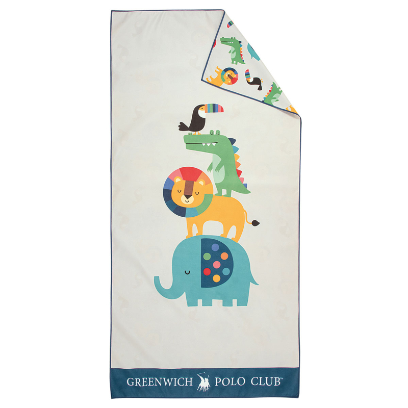 Παιδική Πετσέτα Θαλάσσης Microfiber (70x140) 2 Όψεων Greenwich Polo Club Junior 4079