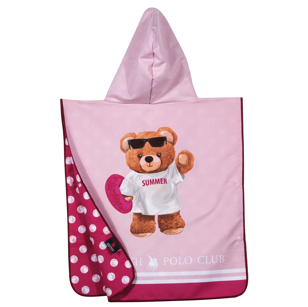 Παιδικό Πόντσο Microfiber (50X115) 2 Όψεων Greenwich Polo Club Junior 4039 Home Παιδικά Spitishop