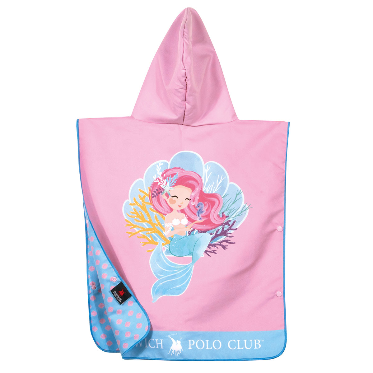 Παιδικό Πόντσο Microfiber (50X115) 2 Όψεων Greenwich Polo Club Junior 4041 Home Παιδικά Spitishop