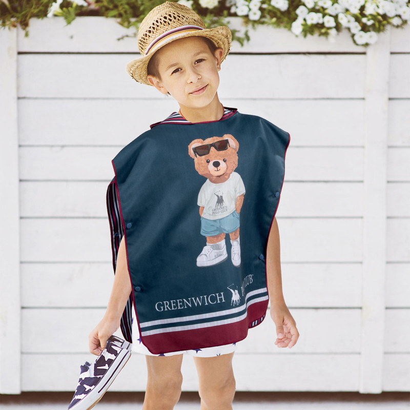 Παιδικό Πόντσο Microfiber (50x115) 2 Όψεων Greenwich Polo Club Junior 4042