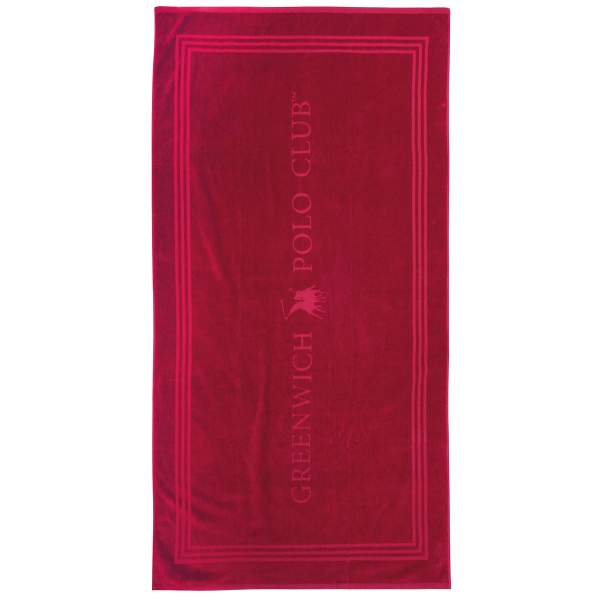 Πετσέτα Θαλάσσης (90x170) Greenwich Polo Club Beach 4066 Red
