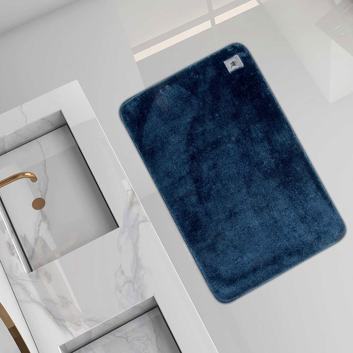 Πατάκι Μπάνιου (60X90) Greenwich Polo Club 3116 Blue Home Μπάνιο Πατάκια Spitishop