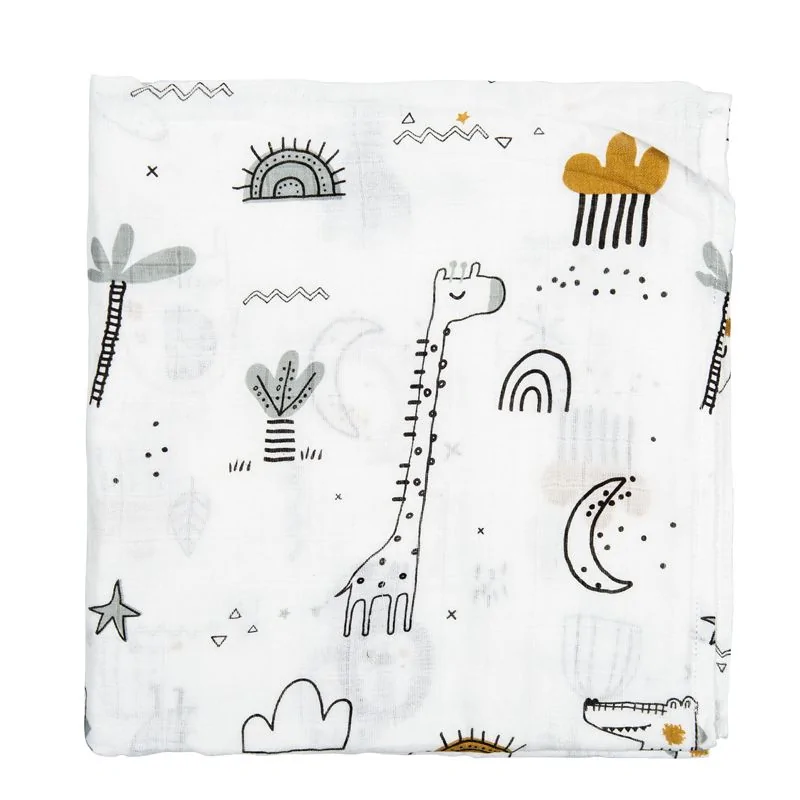 Μουσελίνα/Πάνα Αγκαλιάς (120x120) Bimbidreams Jungle