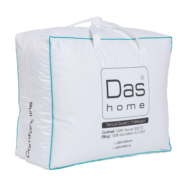 Πάπλωμα Υπέρδιπλο (220x240) Das Home Comfort 1429 White