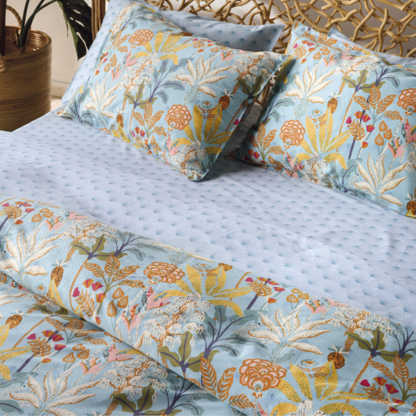 Σεντόνια Υπέρδιπλα (Σετ) Kentia Stylish Zuba 19 Blue