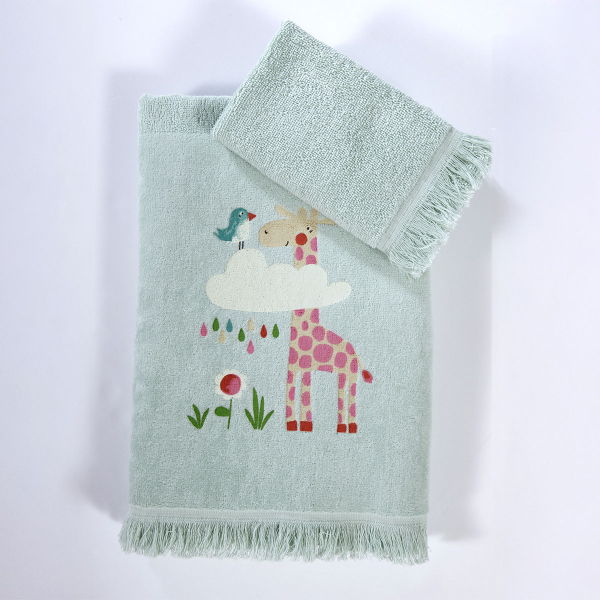 Παιδικές Πετσέτες (Σετ 2τμχ) Nef-Nef Homeware Sky Is A Zoo 420gsm