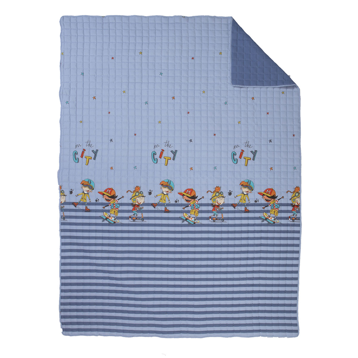 Κουβερλί Μονό (180X240) 2 Όψεων Nef-Nef Homeware In The City Home Παιδικά Λευκά Είδη Spitishop