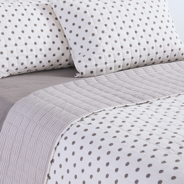 Ζεύγος Μαξιλαροθήκες Καπιτονέ (52x72) Nef-Nef Homeware Smart Donter Grey