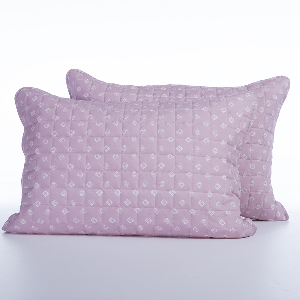 Ζεύγος Μαξιλαροθήκες Καπιτονέ (52X72) Nef-Nef Homeware Smart Keylan Mauve Home Λευκά Είδη Κρεβατοκάμαρας Ύπνου Spitishop