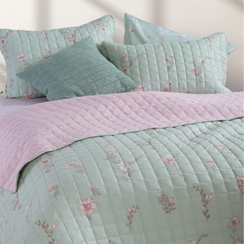 Κουβερλί Μονό (180x240) 2 Όψεων Nef-Nef Homeware Smart Irida Mint