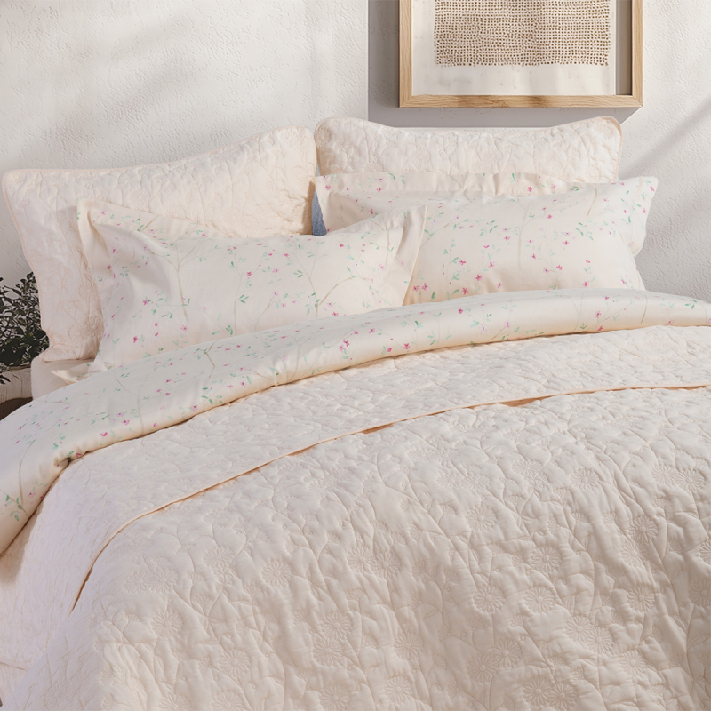 Κουβερλί Υπέρδιπλο (230x240) Nef-Nef Homeware Premium Zinovia Vanilla