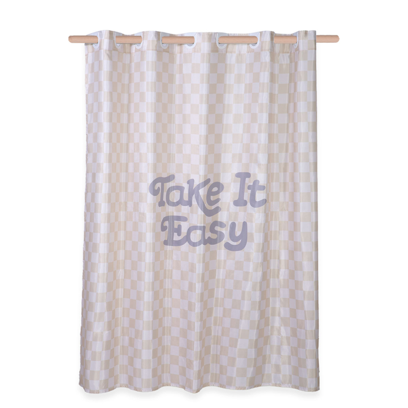 Κουρτίνα Μπάνιου (180x180) Με Τρουκς Nef-Nef Homeware Easy