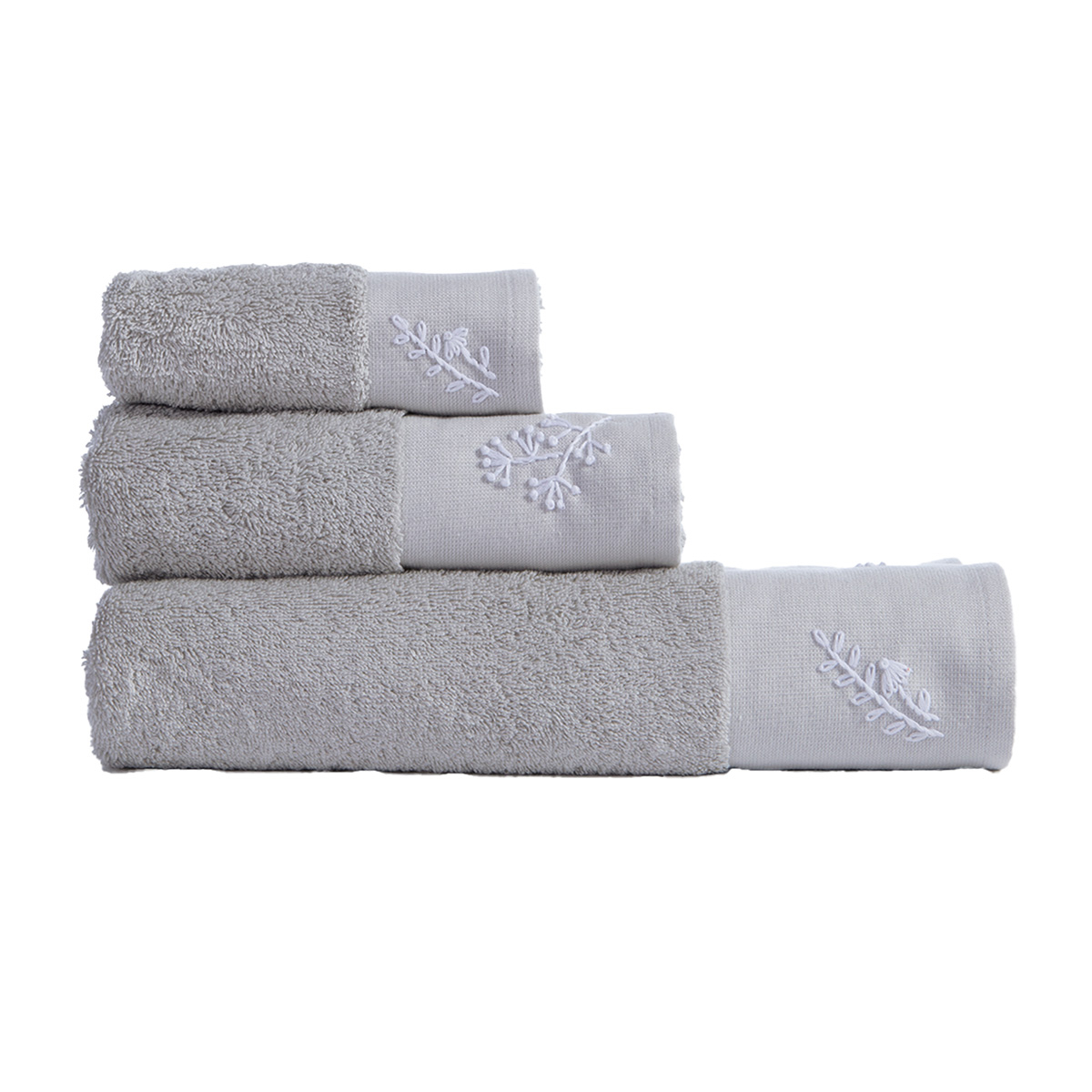 Πετσέτες Μπάνιου (Σετ 3Τμχ) Nef-Nef Homeware Serenity Perfection 500Gsm Home Λευκά Είδη Spitishop
