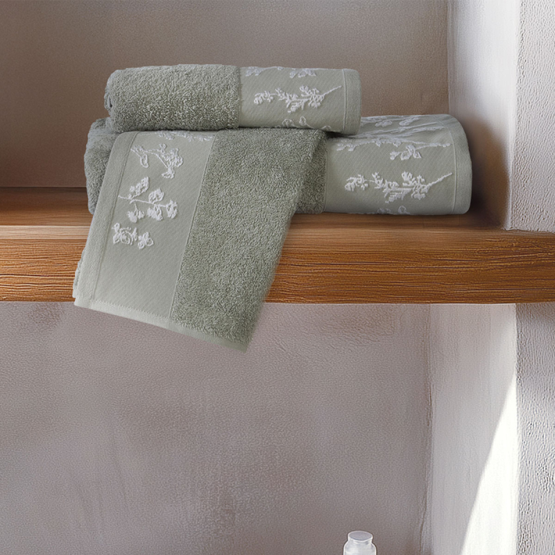 Πετσέτα Χεριών (30x50) Nef-Nef Homeware Claris Green 500gsm