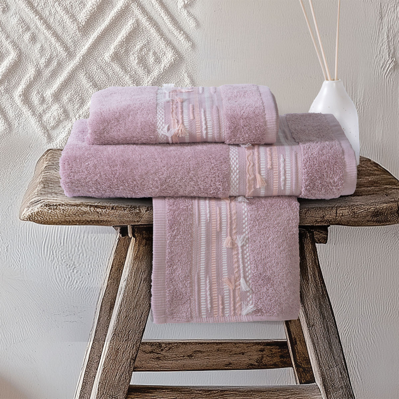 Πετσέτα Χεριών (30x50) Nef-Nef Homeware Keylan Mauve 500gsm