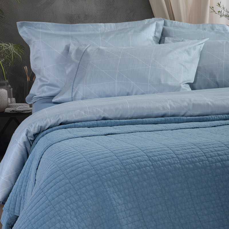 Κουβερλί Υπέρδιπλο (230x240) Nef-Nef Homeware Elements Pointer Blue