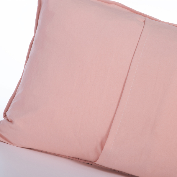 Ζεύγος Μαξιλαροθήκες Καπιτονέ (52x72) Nef-Nef Homeware Valia Peach
