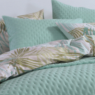 Ζεύγος Μαξιλαροθήκες Καπιτονέ (52x72) Nef-Nef Homeware Valia Green