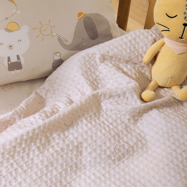 Κουβέρτα Πικέ Αγκαλιάς (80x110) Nef-Nef Homeware Happy Days
