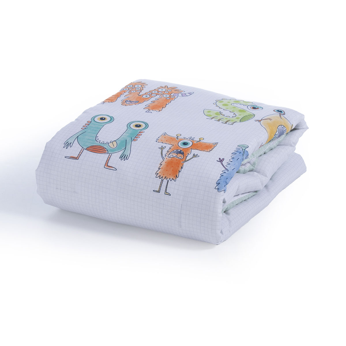 Κουβερλί Κούνιας (110X140) 2 Όψεων Nef-Nef Homeware Alphabet Monster Home Βρεφικά Προίκα Μωρού Spitishop