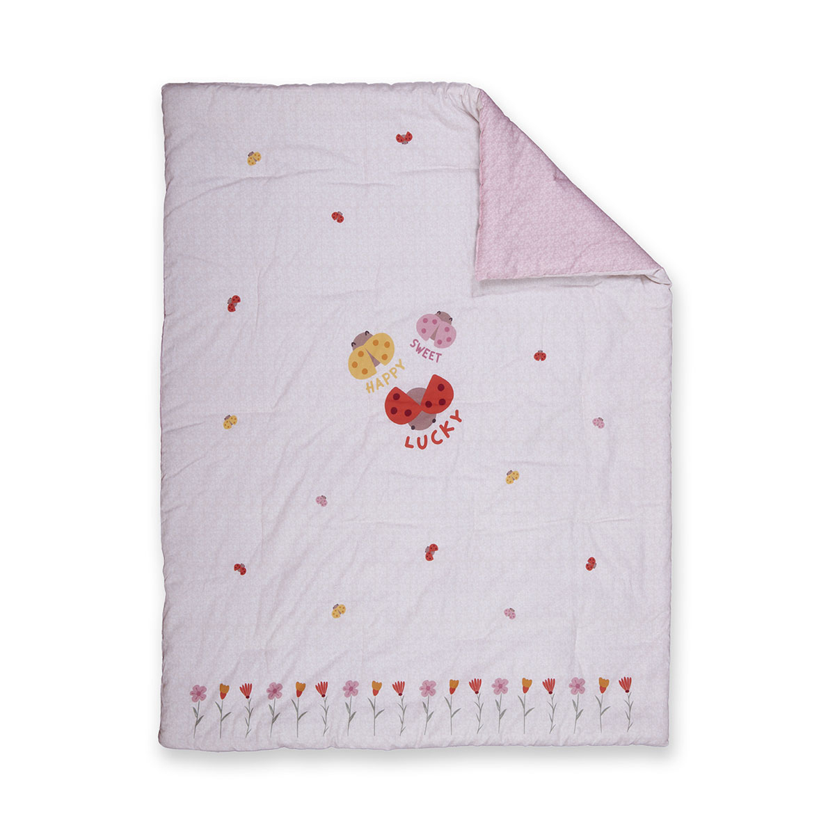 Κουβερλί Κούνιας (110X140) 2 Όψεων Nef-Nef Homeware Ladybug Home Βρεφικά Προίκα Μωρού Spitishop