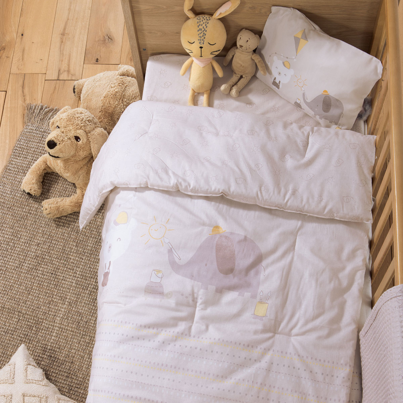 Κουβερλί Κούνιας (110x140) 2 Όψεων Nef-Nef Homeware Happy Days