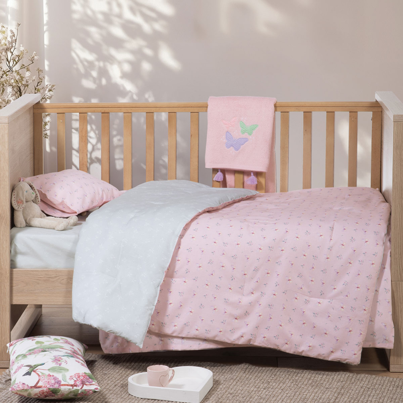 Κουβερλί Κούνιας (110x140) 2 Όψεων Nef-Nef Homeware Wings Of Joy